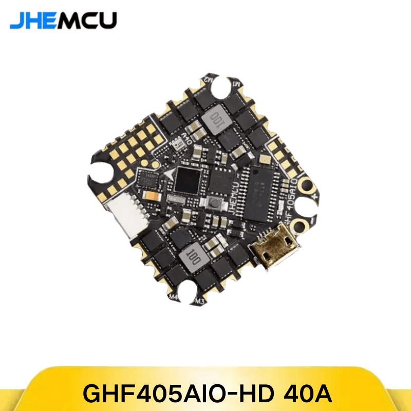 NEW JHEMCU GHF405AIO-HD F405 AIO Flight Controller Betaflight OSD, 40A ESC Dshot600 2-6S for Toothpi