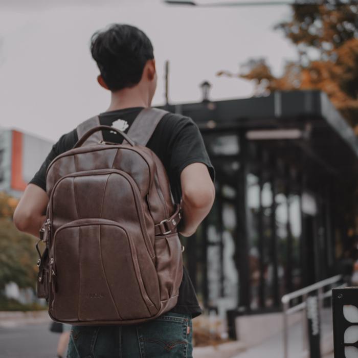 DISKON BUCINI Tas Ransel & Tas Punggung Kulit Asli - Berbah Leather Backpack