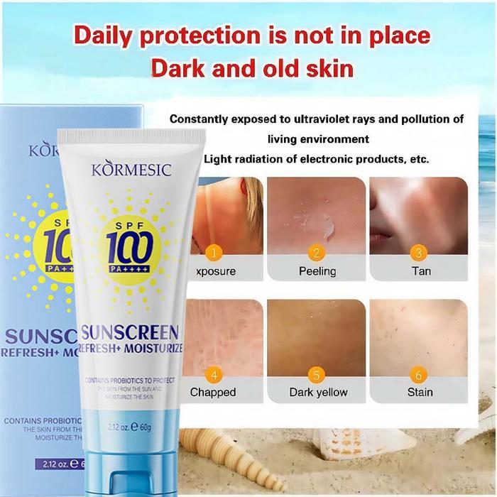 Glowing Up Sunscreen Lotion Whitening Sunblock Cream SPF100+ PA+++ Wajah Dan Badan Sunscreen Sun