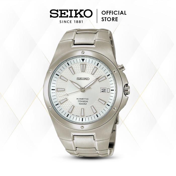 Jam Tangan Pria Seiko Kinetic SKA393P1 Titanium Quartz Original