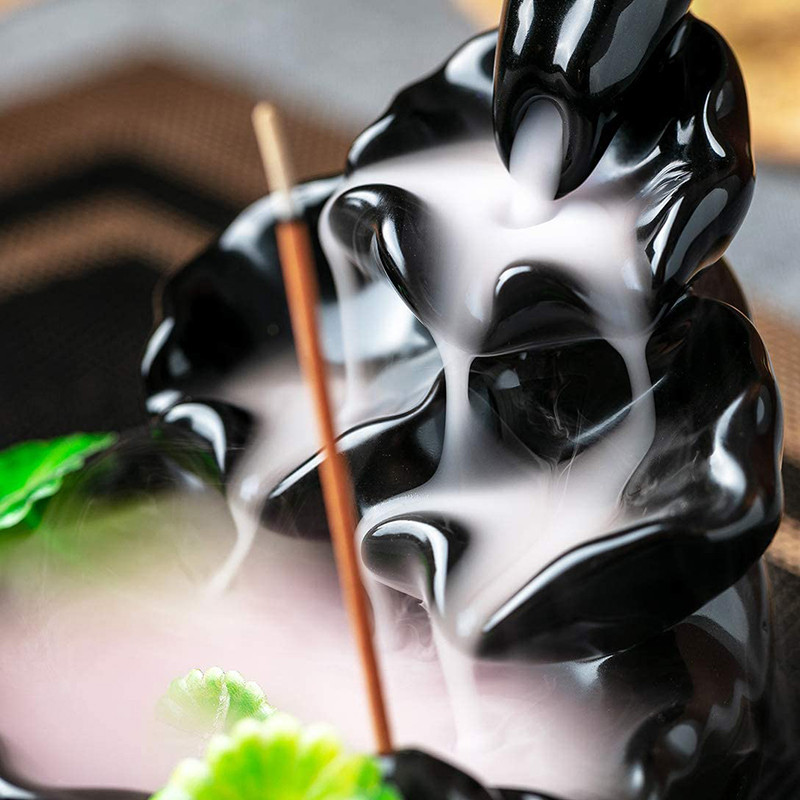 Waterfall Incense Burner Ceramic Incense Holder Handmade Creative Ceramic Backflow Incense Burner