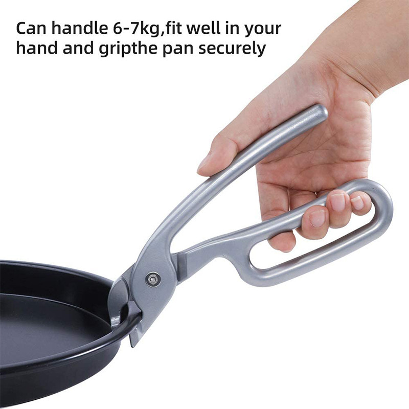 LMETJMA Pizza Pan Gripper Cast Aluminum Anti-Scald Baking Pan Gripper Bowl Pot Plate Pizza Oven