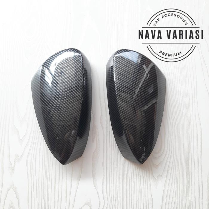 MIRROR COVER TERIOS COVER SPION MOBIL ALL NEW TERIOS 2018 - 2023 GLOSSY CARBON PREMIUM AKSESORIS