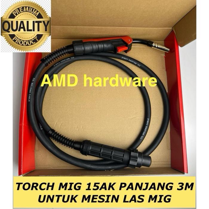 Gagang Stang Las Mig Torch 15Ak 250A Daiden Japan (Euro Connector)