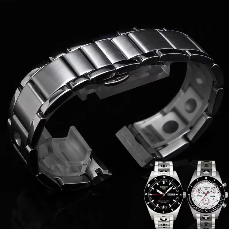 for Tissot 1853 PRS516 T91 T021 Watch Strap Solid Stainless Steel High-end Quality Watch Bracelet