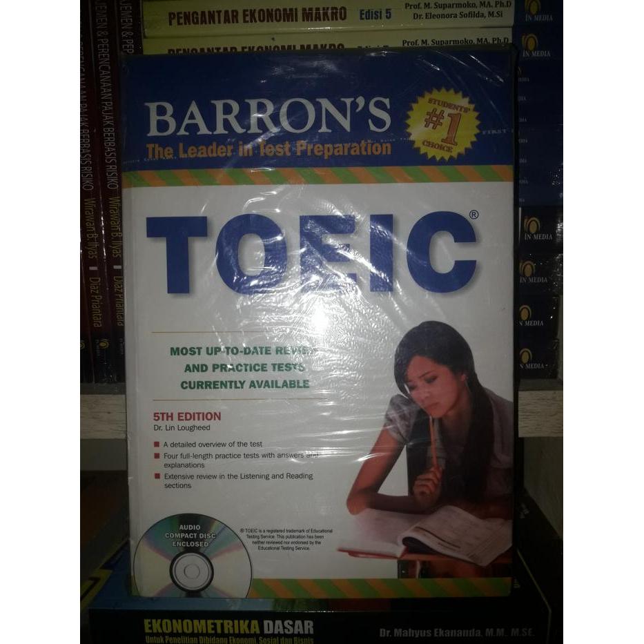 HOT SALE BARRON'S TOEIC 5TH EDITION (PLUS 4 CD AUDIO) (ASLI) TERMURAH