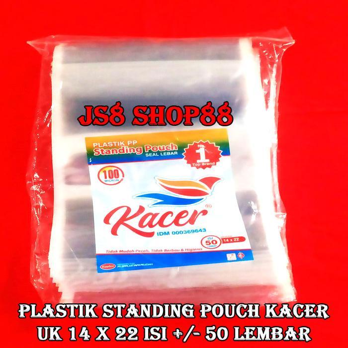 PLASTIK STANDING POUCH KACER 14x22