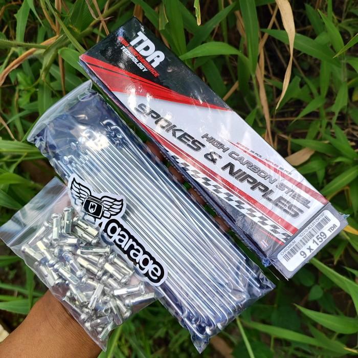 JARI JARI TDR RING 17 159 BELAKANG WIN RUJI DEPAN RING 17 9X159 HONDA ASTREA GRAND BULUS IMPRESSA