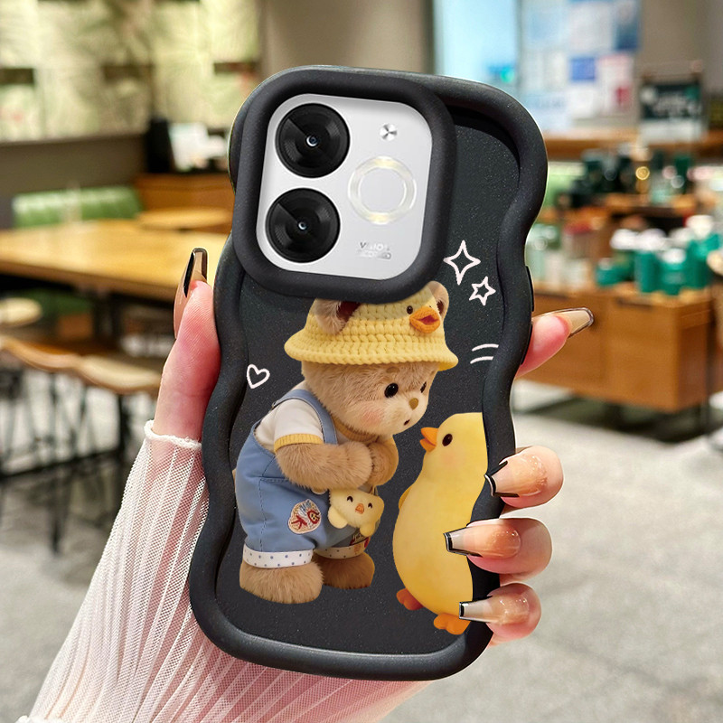 Casing Untuk ITEL A80 Case Casing pola Beruang kecil dan bebek Kasing HP ceruk Kesing mewah Cesing t