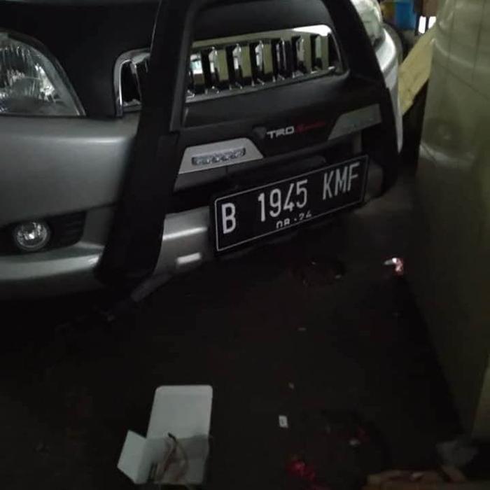 TANDUK DEPAN MOBIL TERIOS / RUSH LAMA 2007 - 2017 MODEL TRD SPORTIVO BAHAN PLASTIK ABS HEMAT