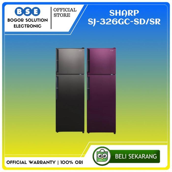 Kulkas Sharp 2 Pintu SJ326GC 256 liter Sharp SJ-326GC-SD/SR 256L SJ326