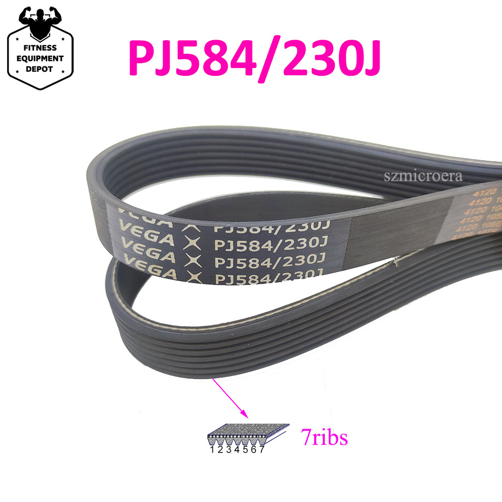 1pcs VEGA V-Belt PJ584 230J 3/4/5/6/7/8/9/10 Ribs Drive belt Multi Groove Belt Multi