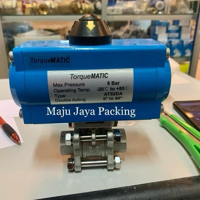 Ball Valve Stainless Actuator Drat 1/2" Inch / Ball Valve Pneumatic