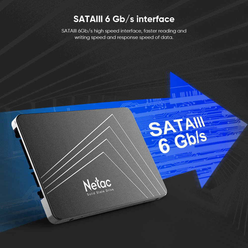Netac SSD 1TB 2TB SATA SATA3 Hard Drive 128G 256G 512G HD SSD 2.5 Inch Inter Solid State Disk Hard