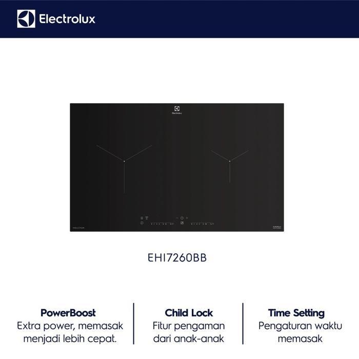 EHI7260BB Electrolux Kompor tanam induksi 70cm dengan 2 zona memasak Kompor Listrik Tungku