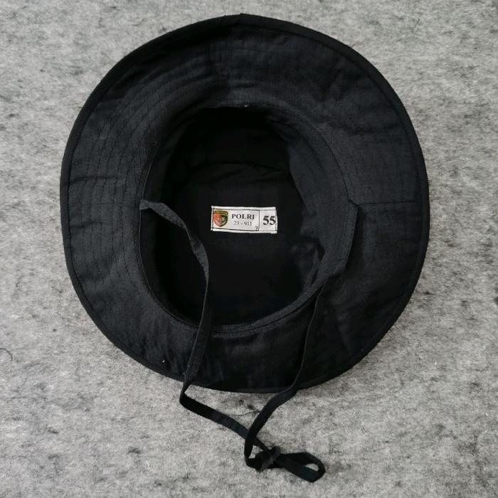 Topi Rimba Tactical Hitam Jatah Brimob / Topi Rimba Hitam Jatah Brimob / Topi Rimba Jatah Brimob