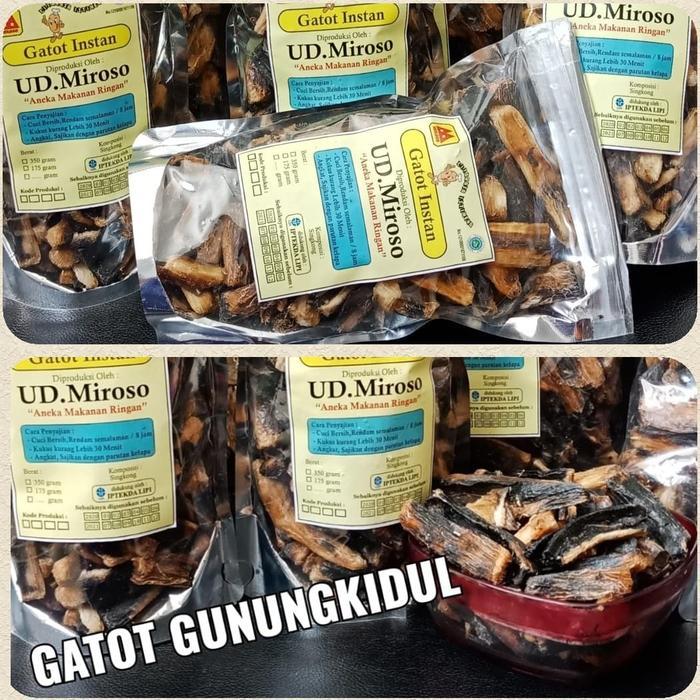 "New" gatot instan gatot telo/singkong kering gunungkidul UD Miroso/400gr