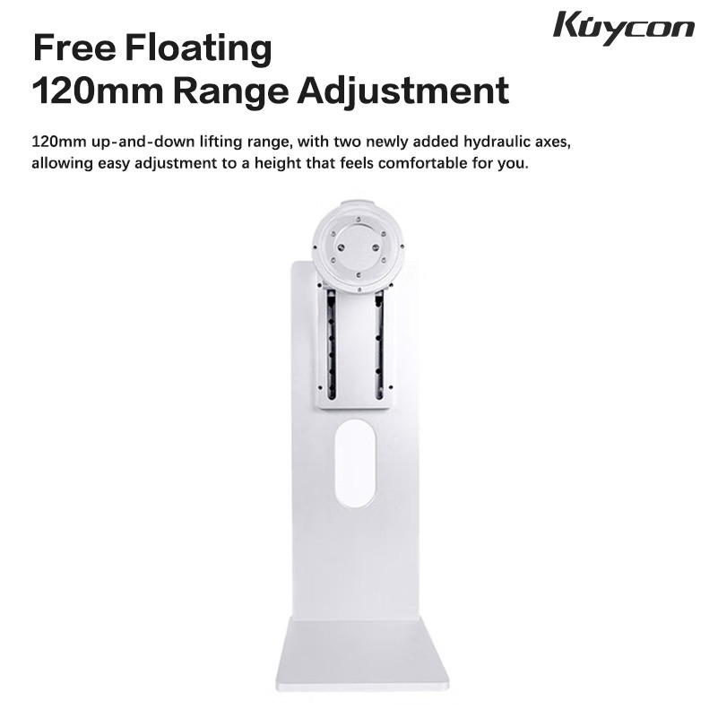 New Kuycon Desktop Monitor Stand Adjustable Height Rotary Holder For 32 Inch-40 Inch PC Computer