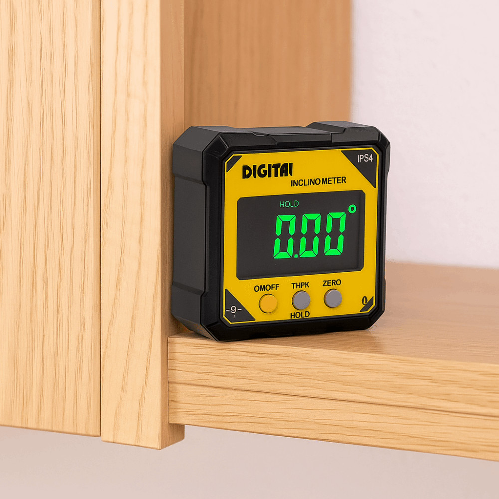 Rechargeable Laser Angle Ruler 4 Sides Magnet Magnet Tilt Inclinometer Waterproof Dual Laser Digital