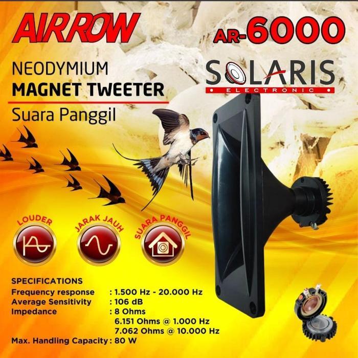 Tweeter Walet Suara Panggil Magnet Neodymium Airrow Ar-6000 Speaker Terjamin