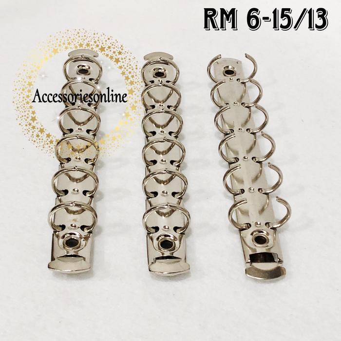 Ring mekanik binder agenda 6 ring 1.5 cm - 1 pcs