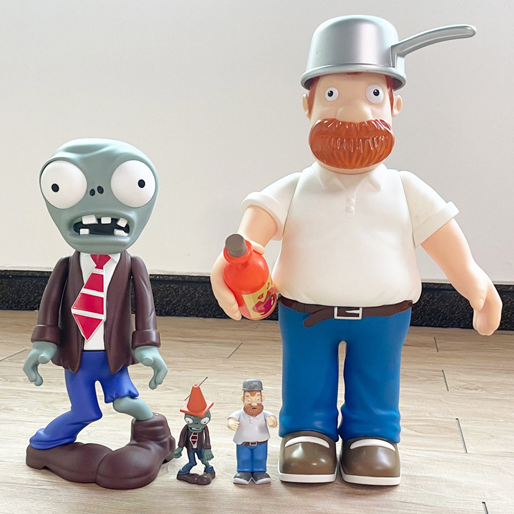 Plants vs. Zombie Toys Extra Giant Zombie Large Lighting Decoration Doll Handmade Both Arms And