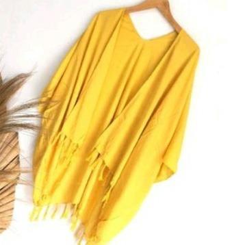 Outer / Kardigan Polos Wanita Oversize Rayon Halus Lembut - Outer, Atasan Tbk