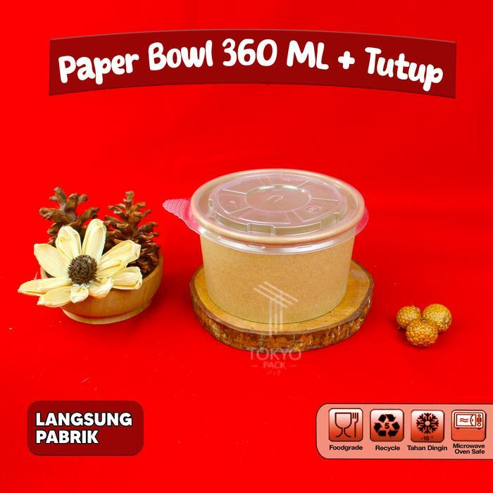 PAPER BOWL 360 ML / MANGKOK KERTAS / RICE BOWL PAPER 360 ML