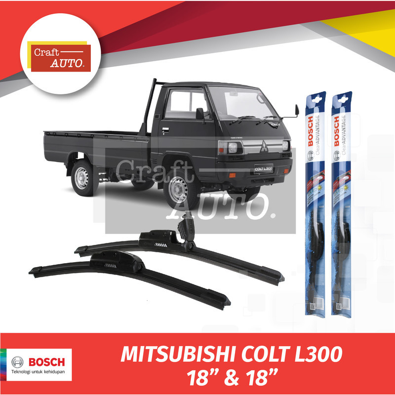 Wiper Frameless Mobil  Mitsubishi Colt L300 Sepasang Bosch