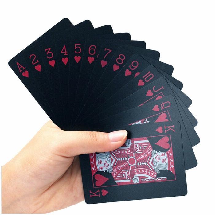 Kartu Remi Plastik PVC Anti Air Waterproof Poker Blackjack Card Leng Gaple Domino