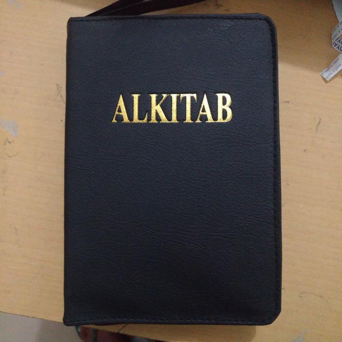 bible cover urat besar sampul alkitab kulit imitasi *