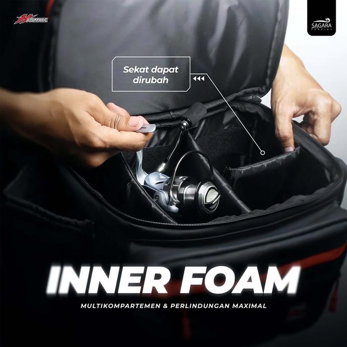 Tas Reel Pancing Reel Bag Hayumake Tempat Reel Pancing