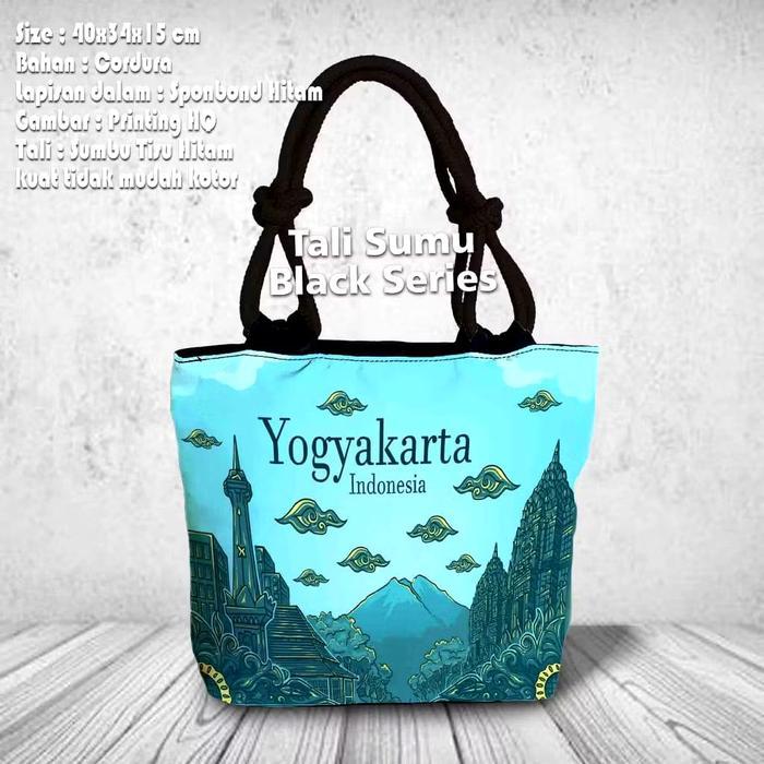 Terbaru Tas Totebag Wanita Printing Oleh - Oleh Yogyakarta / Souvenir Malioboro