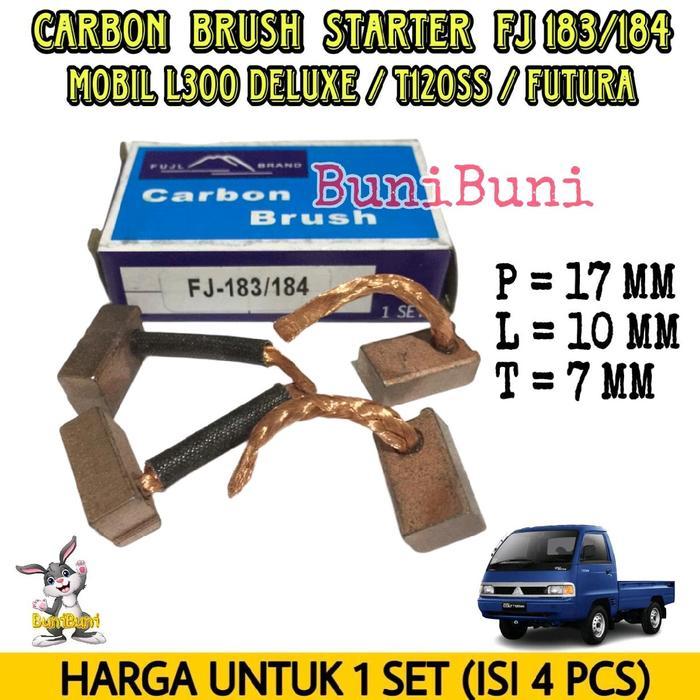 READY PART CARBON BRUSH STARTER FUTURA FJ 183/184 - KUL ARANG DINAMO STATER MOBIL FUTURA / KATANA /