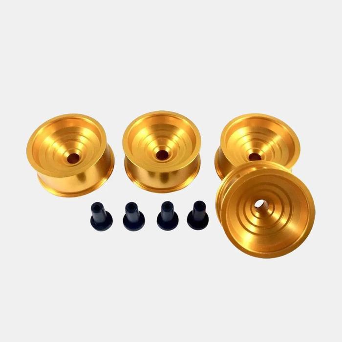 Rep Velg ALU Tamiya 95012 HG Aluminium Wheel Tornado L Gold -VATL05