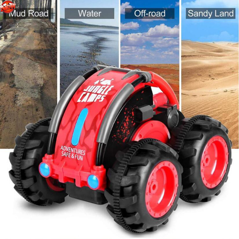 4WD14 Driving 1:24 Waterproof Amphibious RC Vehicle Rotation Stunt
