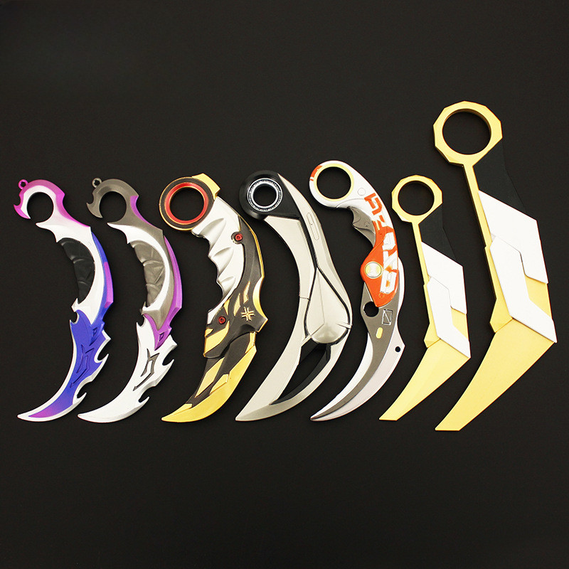 16cm Valorant Karambit Weapon Set Prime Reaver Tactical Melee Metal