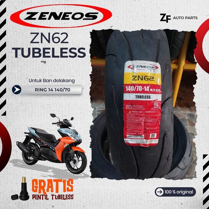 Ban Motor Aerox Zeneos Zn62 Ring 14 Tubeless Depan Belakang Aerox