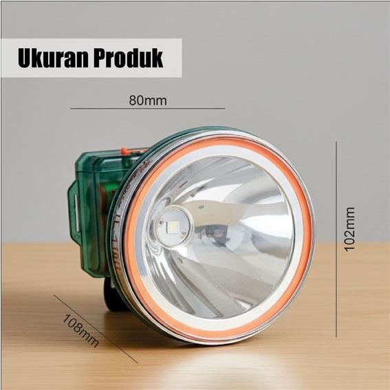 Senter Kepala / Headlamp Jinlong JL 1102 waterproof / Tahan air 500 watt super terang Baterai