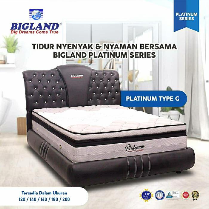 Spring Bed BIGLAND Platinum Tipe G - Springbed Semarang - 90, MATRAS SAJA