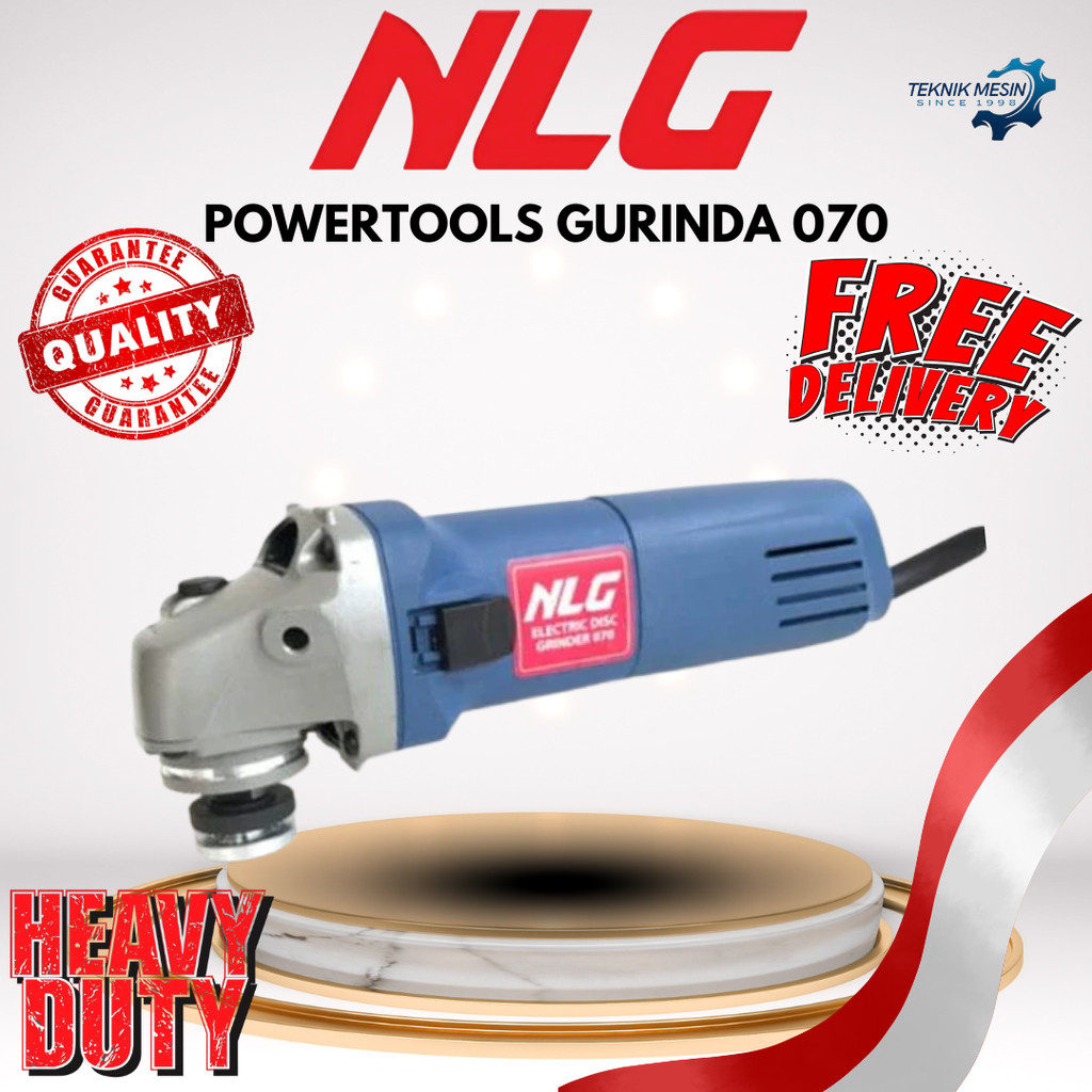 NLG POWERTOOLS GURINDA 070 / GERINDA TANGAN NLG / MESIN GERINDRA MURAH
