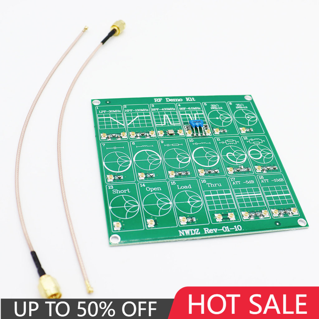 Frequency Test Board RF Demo Kit Nano VNA RF Test Board Filter Attenuator for Nano VNA-F Nano VNA-H 