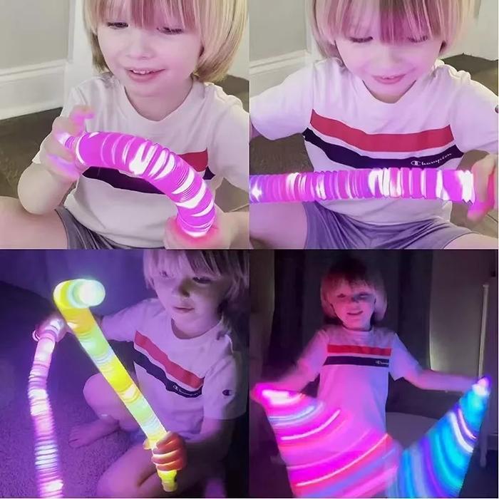 Mainan Pop Light Led Selang Pipes Lampu Fidget Toys Pipa Stik Tubes