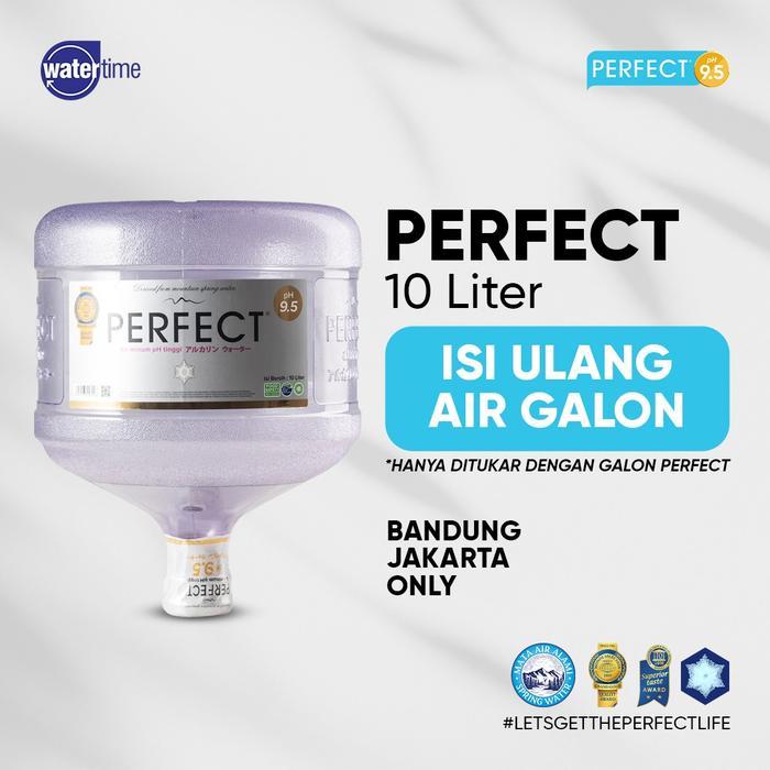 Isi Ulang Galon Perfect Alkaline Water 10 Liter PH 9.5