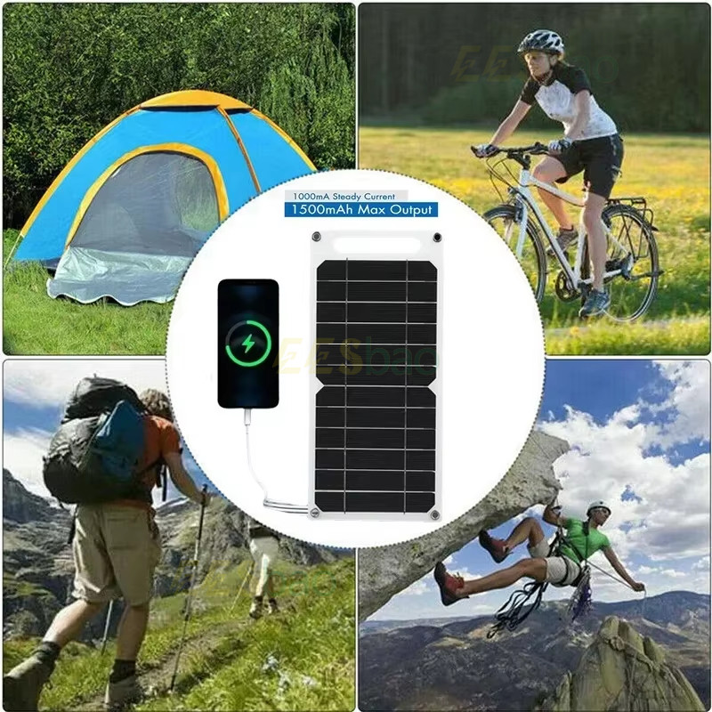 35W 5V USB Sunpower Portable Solar Panel Solar Plate Safe Stabilize Charger ForPower Bank Phone
