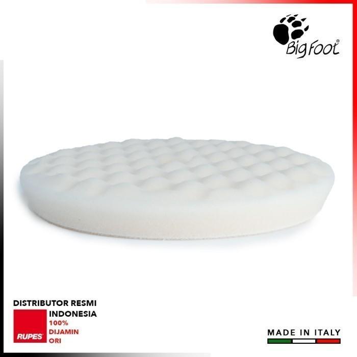 Busa Mesin Poles Mobil 5 Inch - Rupes Wf150S Waffle White Ultra Fine