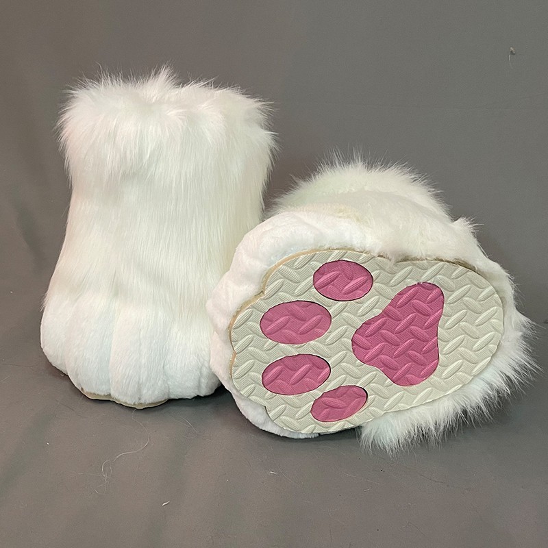 Fursuit feet paw shoes kit plush furry boots fursuit costume paw shoes halloween accessories cosplay