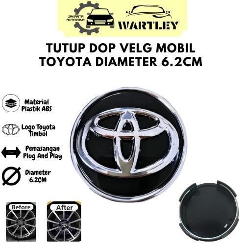 Tutup Velg Mobil Toyota Dop Velg Tutup As Roda Avanza Innova Jeep Modern Luxury Diameter 6.2Cm