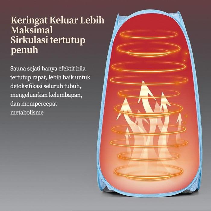 Mandi Uap Sauna Lipat, Kotak Uap Sauna Uap Portabel, Mesin Kotak Sauna Rumah, Kotak Fumigasi