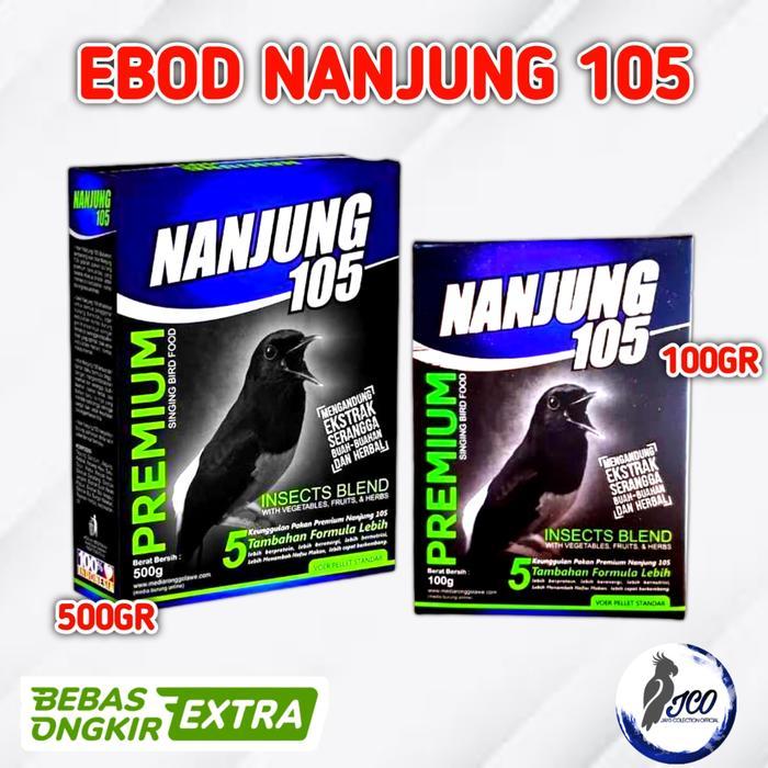 PUR BURUNG NANJUNG 105 VOER PELET EBOD JAYA PAKAN BURUNG NANJUNG